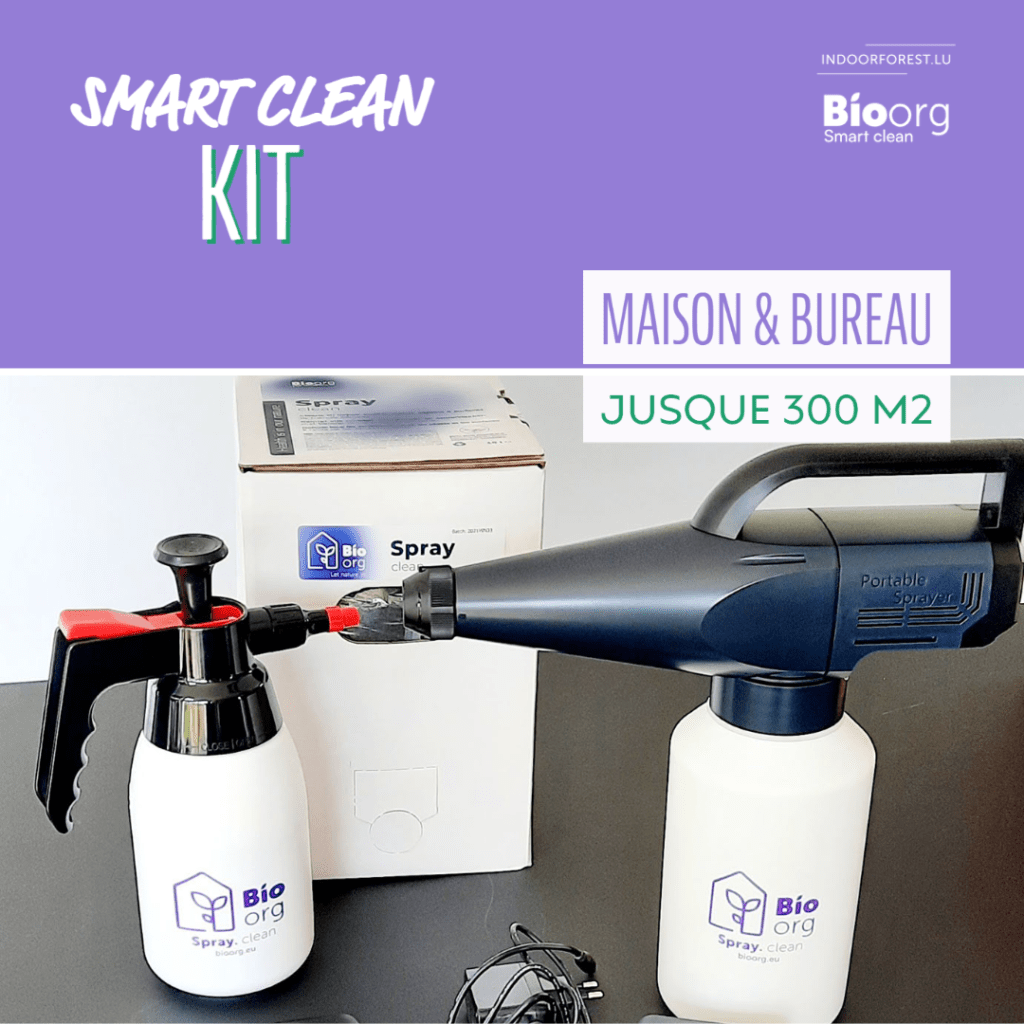 le kit smart clean avec brumisateur portatif, vapo et rechage de produit